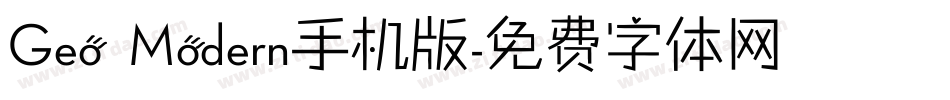 Geo Modern手机版字体转换